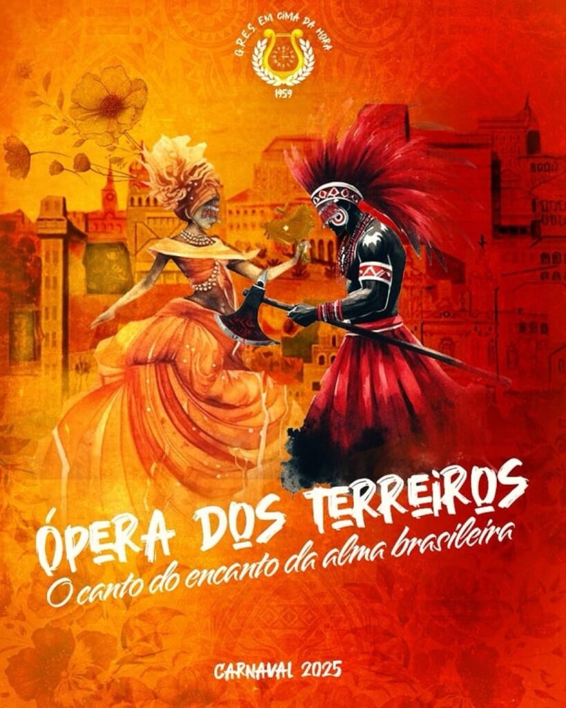 A Em Cima da Hora apresenta o enredo para o Carnaval 2025: Ópera dos Terreiros – O Canto do Encanto da Alma Brasileira
