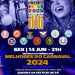 PRÊMIO FERAS DO CARNAVAL ACONTECE DIA (14) DE JUNHO NA QUADRA DA ESTÁCIO DE SÁ COM ENTRADA GRATUITA