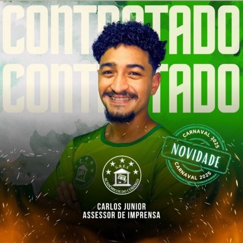Carlos Junior é o novo Assessor de Imprensa da Acadêmicos do Cubango