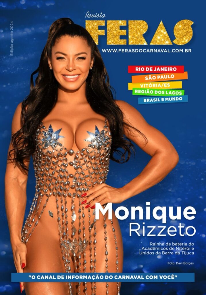 Monique Rizzeto será capa de revista carnavalesca no pré-carnaval 2025