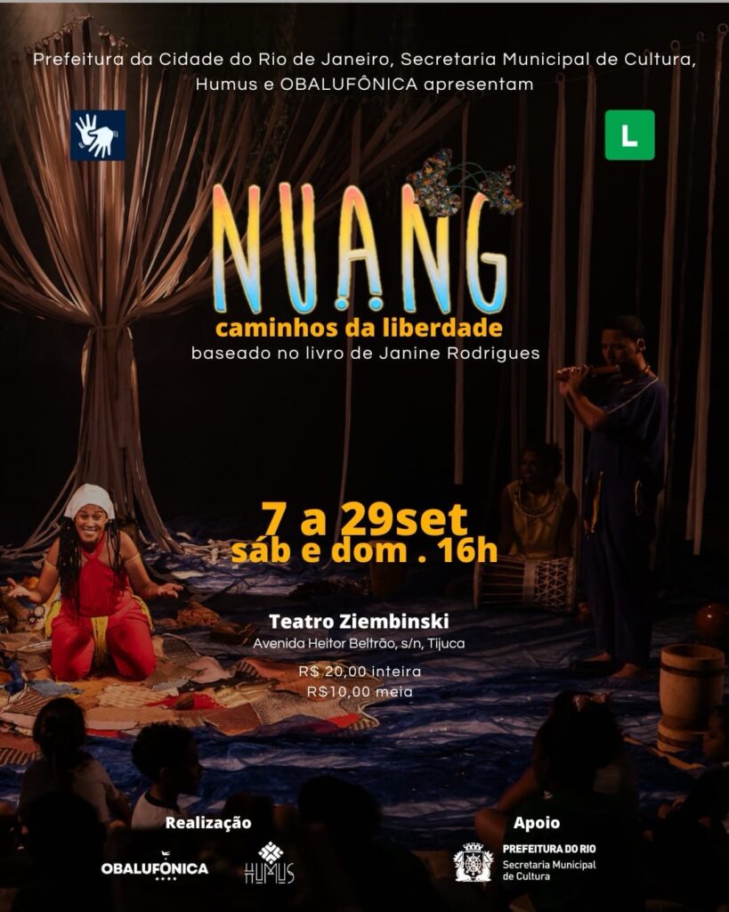 Espetáculo que traz a criação dos quilombos no Brasil estreia no teatro Zirmbinski