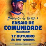 Unidos da Tijuca realiza “Conversa de Orixá” com Luiz Antonio Simas durante ensaio de comunidade desta quinta-feira