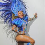 Passista Carine Almeida é a representante da Acadêmicos de Niterói no concurso da corte do carnaval 2025