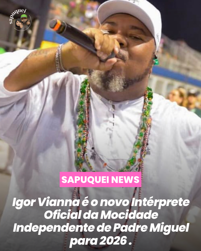 Igor Vianna é o novo intérprete da Mocidade Independente de Padre Miguel