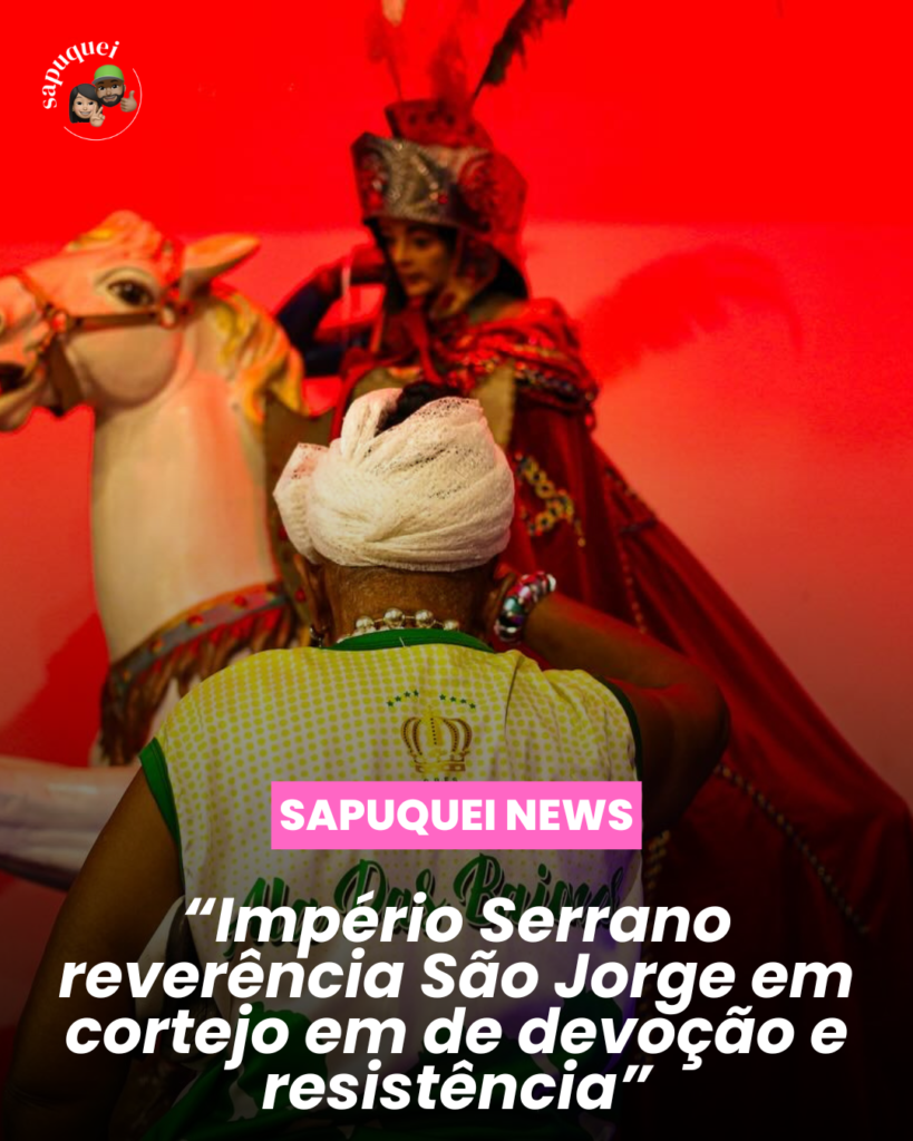 Império Serrano promove carreata em louvação a São Jorge no domingo (27)Festejos ao santo continuam no Império Serrano com grande festa pelas ruas da Zona Norte