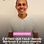 É RITMO QUE FALA! Nando Barbosa é o novo mestre de bateria da União de Jacarepaguá