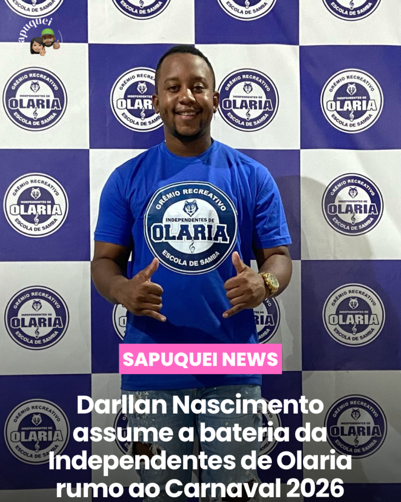 EXCLUSIVO: Darllan Nascimento assume a bateria da Independentes de Olaria rumo ao Carnaval 2026