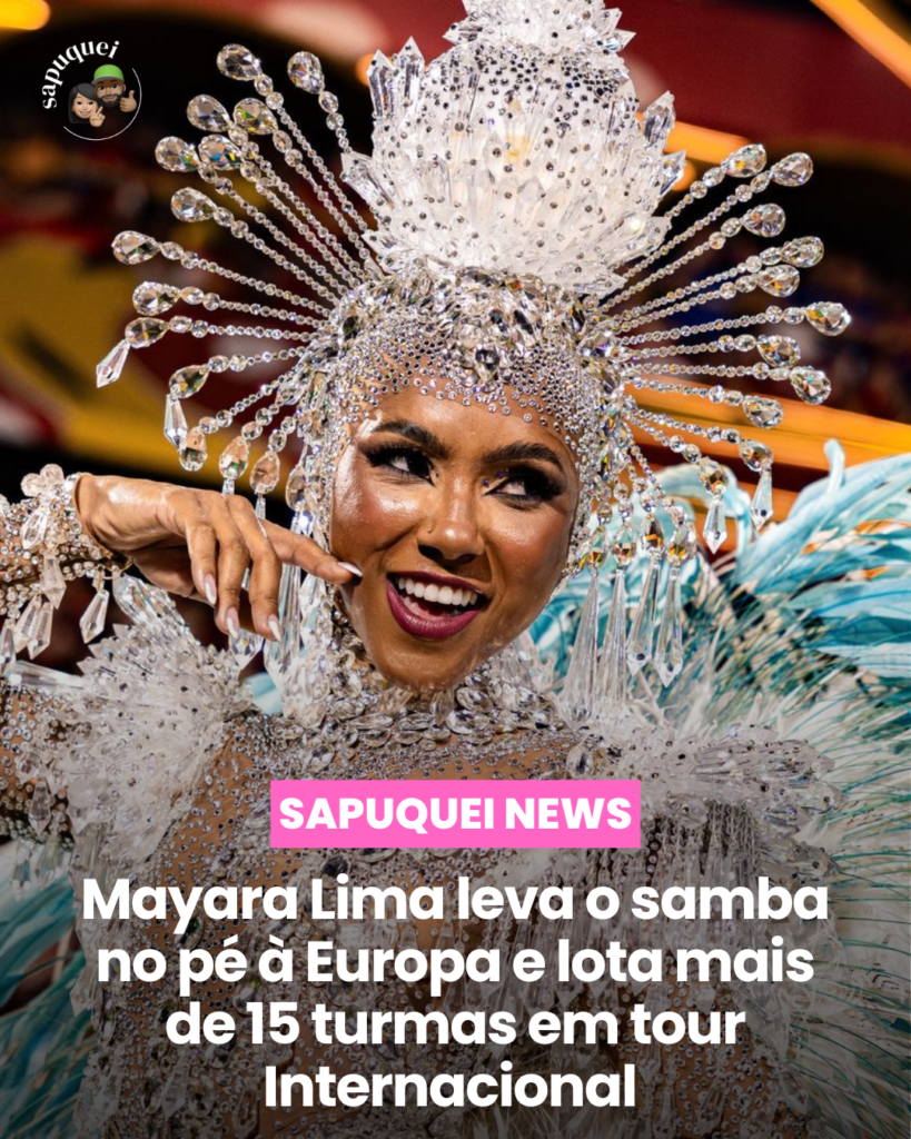 Mayara Lima leva o samba no pé à Europa e lota mais de 15 turmas em tour internacional