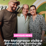 Ney Matogrosso visita o barracão da Imperatriz Leopoldinense na Cidade do Samba