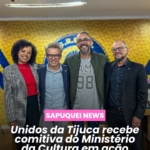 ✨ Unidos da Tijuca recebe comitiva do Ministério da Cultura em ação pelo incentivo à leitura