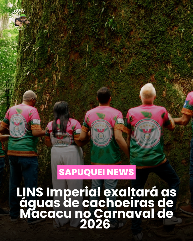 Lins Imperial exaltará as águas de Cachoeiras de Macacu no Carnaval 2026