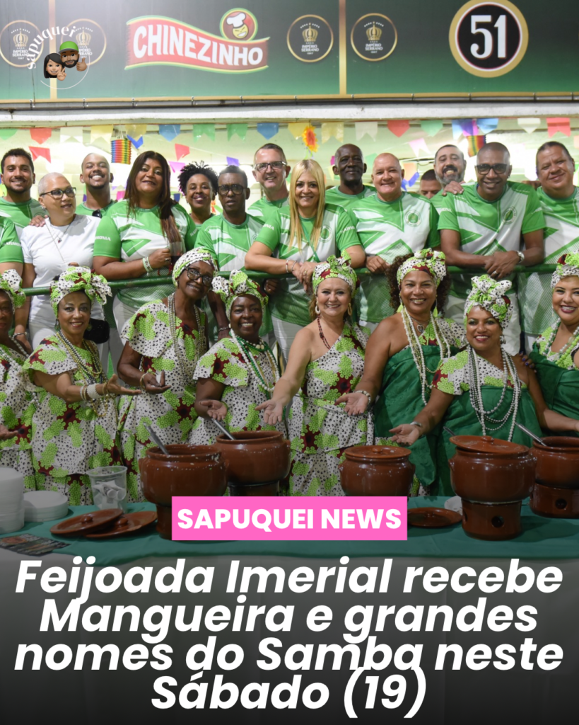 Feijoada Imperial de julho reúne Mangueira, Samba na Serrinha e Resenha do Fab na quadra do Reizinho de Madureira