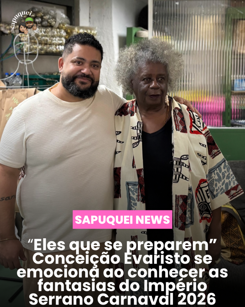 “Eles que se preparem”: Conceição Evaristo se emociona ao conhecer fantasias do enredo do Império Serrano para o Carnaval 2026