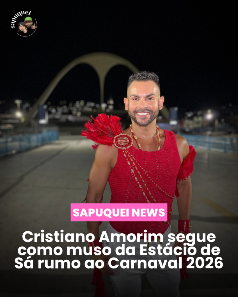 Cristiano Amorim segue como Muso da Estácio de Sá rumo ao Carnaval 2026