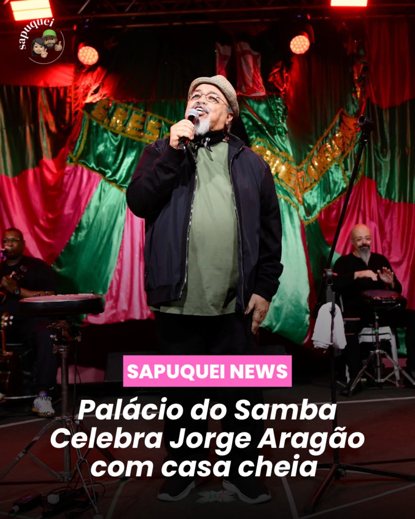 Comunidade e celebridades lotam a quadra da Mangueira para celebrar Jorge Aragão 🎶💚🌸