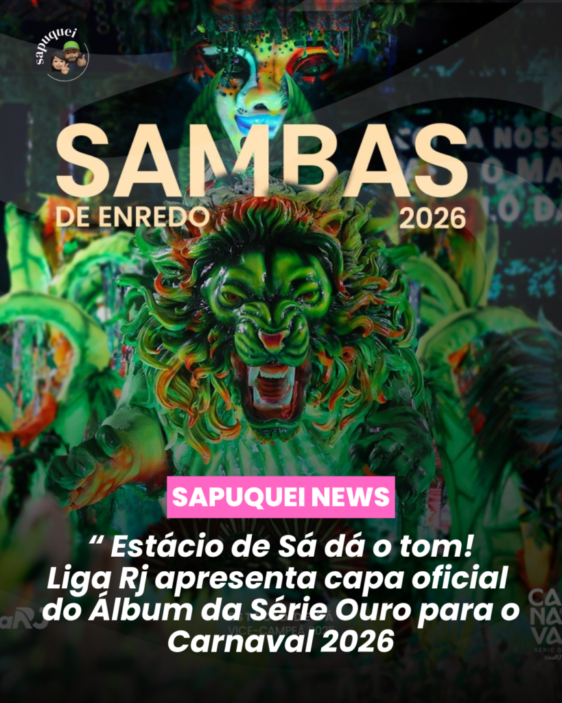 Estácio de Sá estampa capa do álbum da Série Ouro 2026