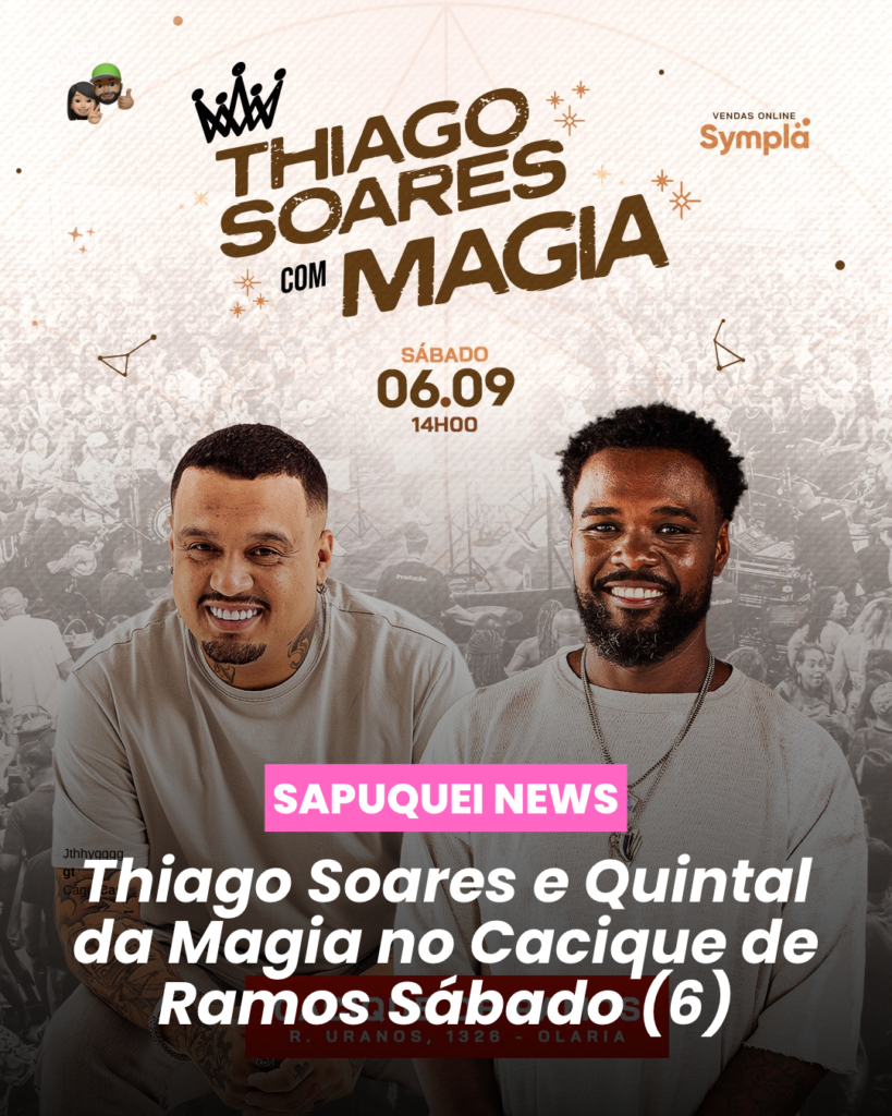 🎶✨ Thiago Soares e Quintal da Magia no Cacique de Ramos! ✨🎶
