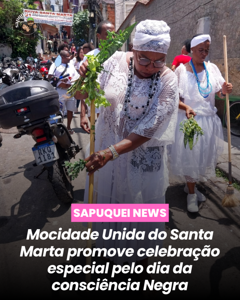 Mocidade Unida do Santa Marta promove celebração especial pelo Dia da Consciência Negra na comunidade