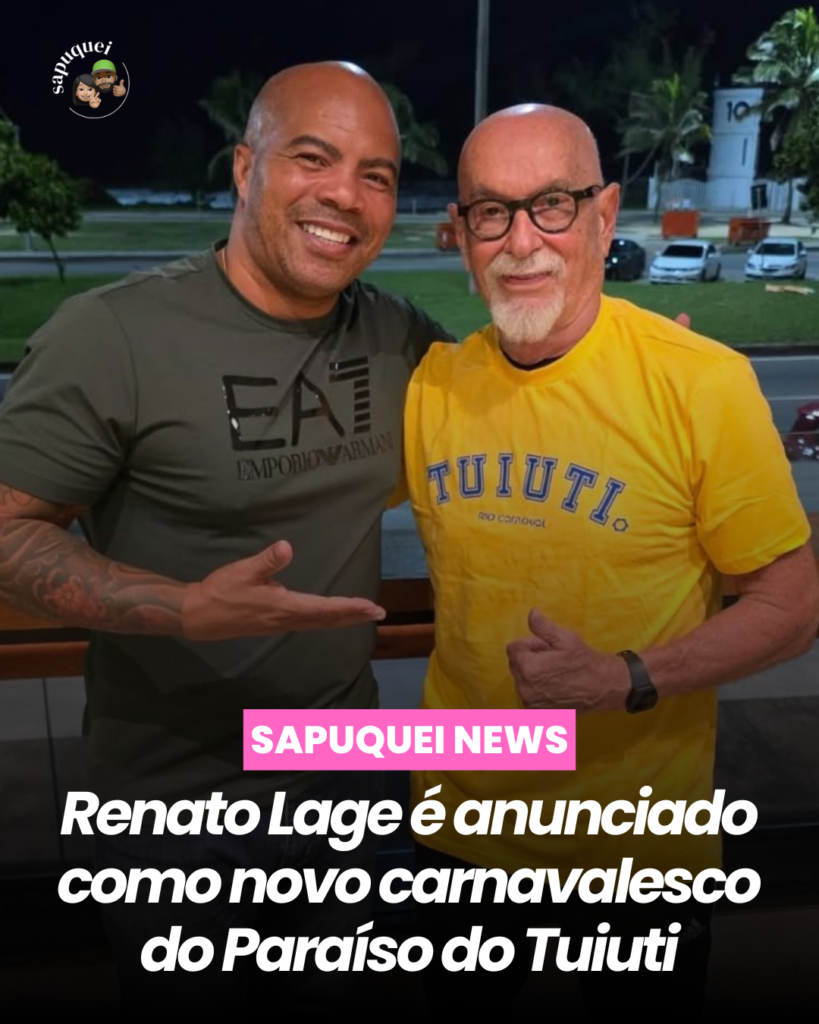 Renato Lage é anunciado como novo carnavalesco do Paraíso do Tuiuti