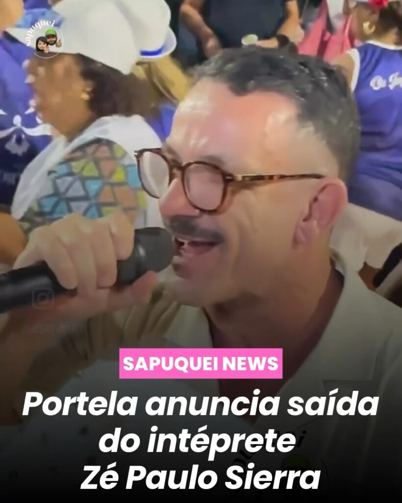 Portela anuncia saída do intérprete Zé Paulo Sierra