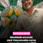 Mocidade anuncia Jack Vasconcelos como carnavalesco para 2027