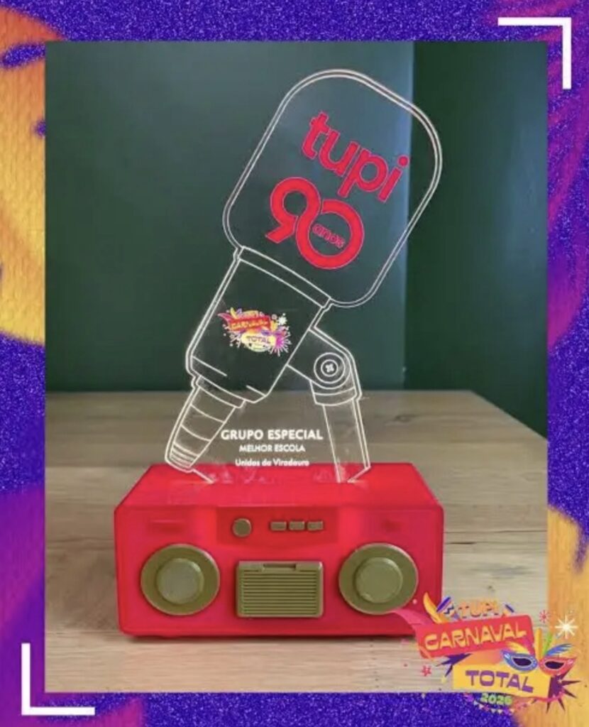 Troféu Tupi Carnaval Total 2026 celebra os gigantes da Sapucaí em noite histórica no Baródromo