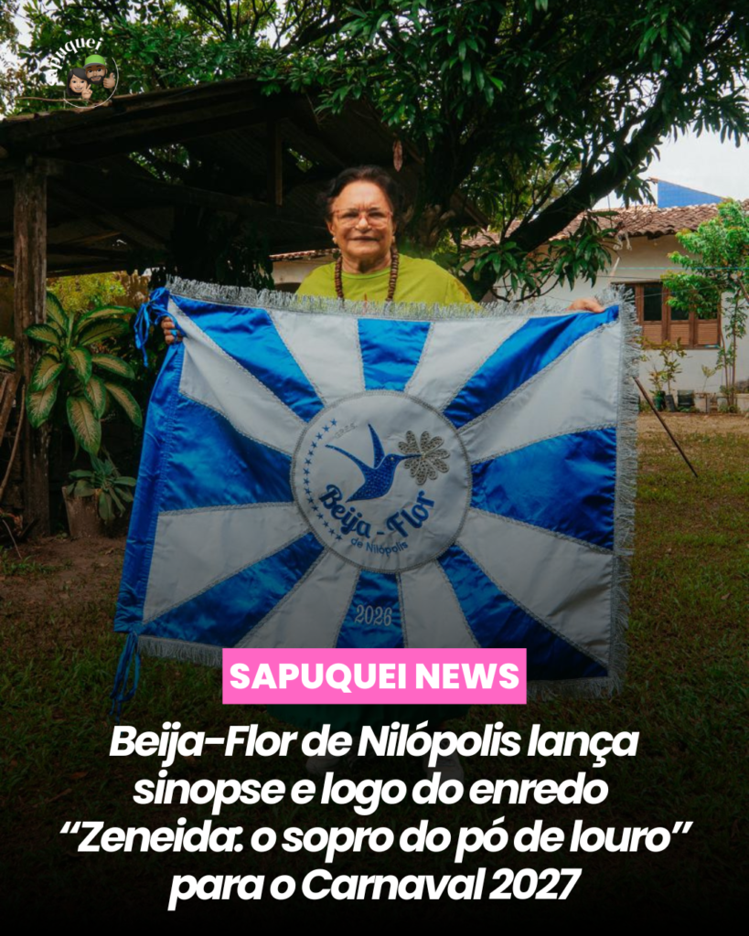 Beija-Flor de Nilópolis lança sinopse e logo do enredo “Zeneida: o sopro do pó de louro” para o Carnaval 2027; confira