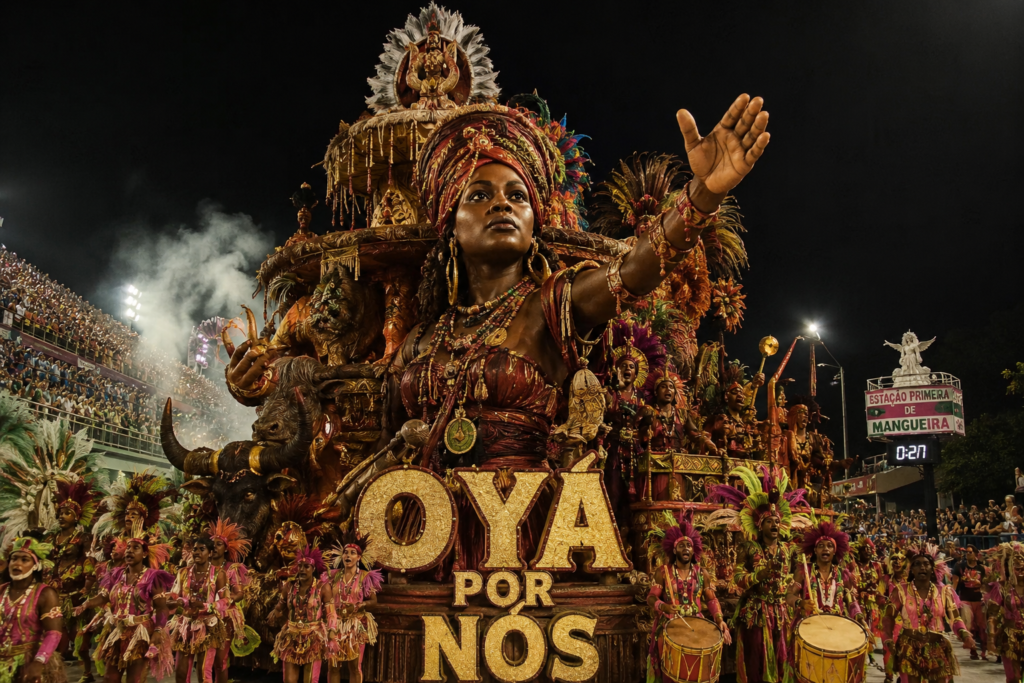 Mangueira anuncia “Oyá Por Nós”: um vendaval sagrado que transforma a Sapucaí em território de axé e resistência