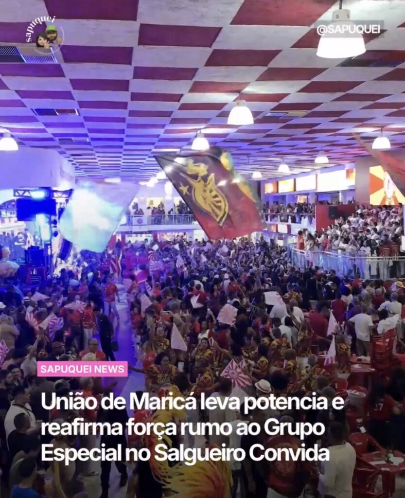 União de Maricá leva potência e reafirma força rumo ao Grupo Especial no Salgueiro Convida