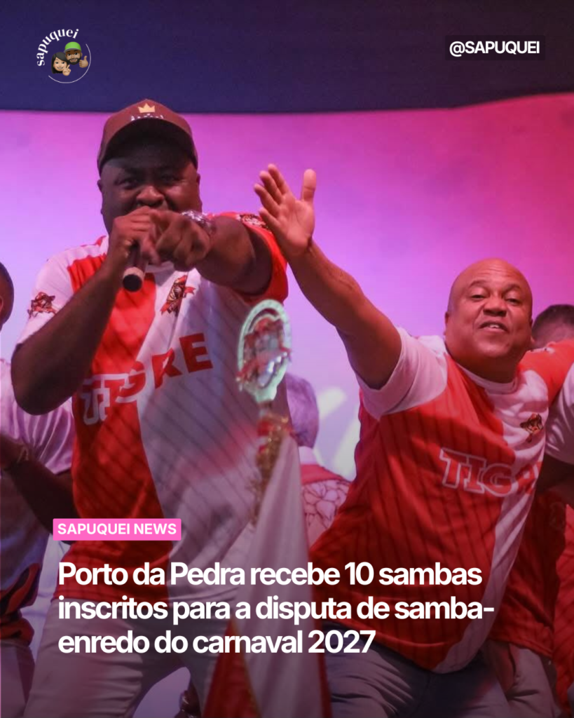 Porto da Pedra recebe 10 sambas inscritos para a disputa de samba-enredo do carnaval 2027