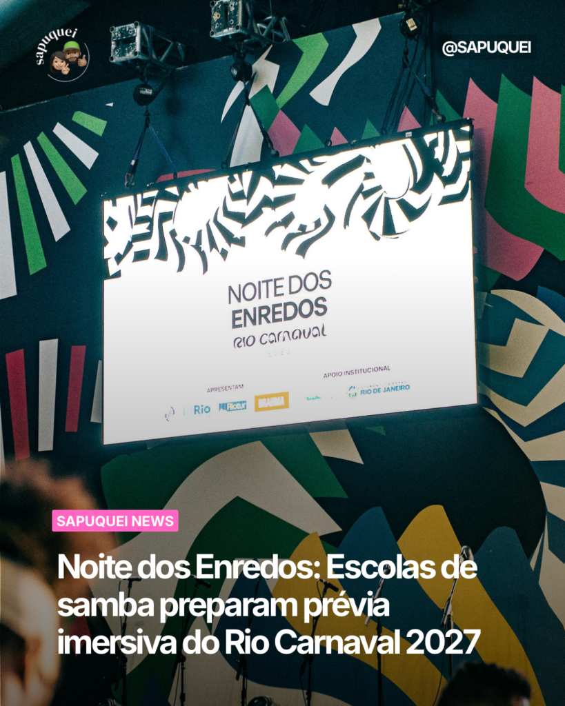 Noite dos Enredos: Escolas de samba preparam prévia imersiva do Rio Carnaval 2027