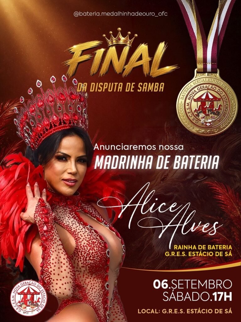Alice Alves será nova madrinha da nova geração da Estácio de Sá:”É semente que a gente está ajudando a cuidar”