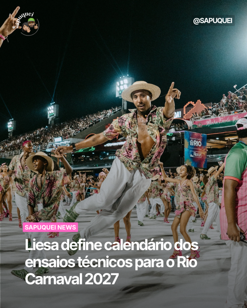 Liesa define calendário dos&nbsp;ensaios técnicos&nbsp;para o Rio Carnaval 2027