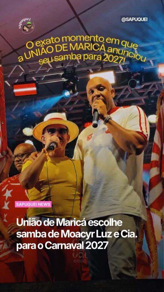 União de Maricá escolhe samba de Moacyr Luz e Cia. para o Carnaval 2027