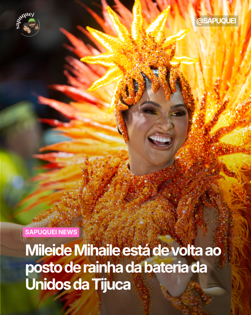 Mileide Mihaile está de volta ao posto de rainha da bateria da Unidos da Tijuca